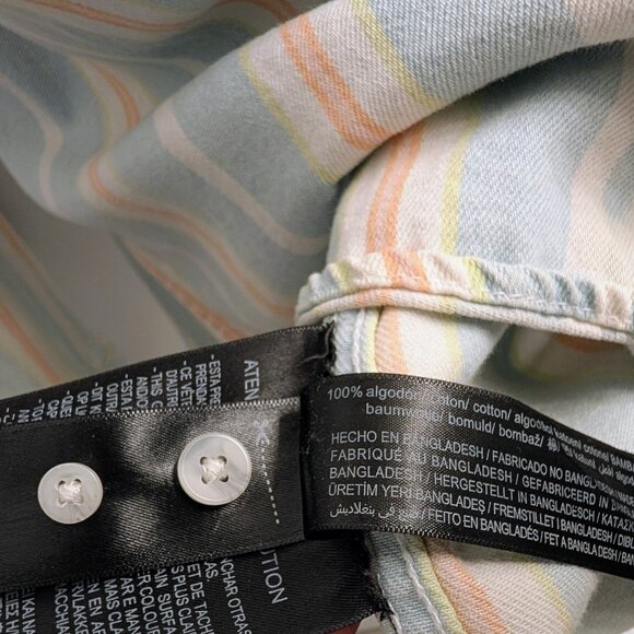 Zara colorful button-up shirt/jacket. 100% cotton. - Picture 4 of 4